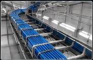 New construction commercial cable pathway installation